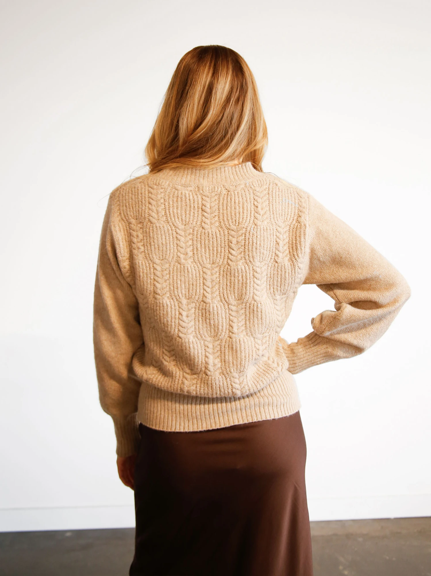 Lindsey Cable Pullover Sweater 3 Lindsey Cable Pullover Sweater - Image 3