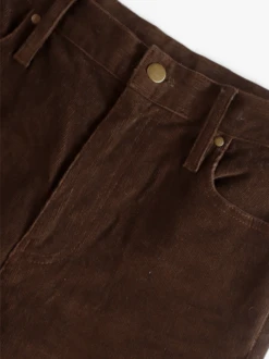 Mabel Corduroy Cigarette Pant -The Mist Sale Store MabelCorduroyCigarettePant DarkOak ABLE 3