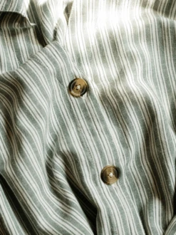 Maddison Button-Front Sleeveless Midi Dress 8 Maddison Button-Front Sleeveless Midi Dress -The Mist Sale Store MaddisonDress GreenStripe Able 2