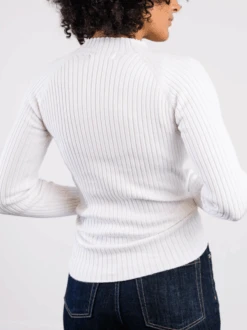 Madison Mock Neck Sweater -The Mist Sale Store MadisonSweater Almond ABLE 9