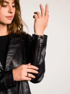 Maha Leather Jacket 21 Maha Leather Jacket -The Mist Sale Store MahaLeatherJacket Black ABLE 15