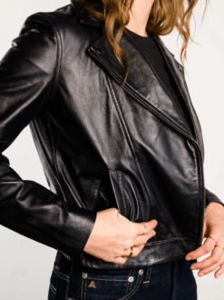 Maha Leather Jacket 22 Maha Leather Jacket -The Mist Sale Store MahaLeatherJacket Black ABLE 16