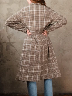 Marie Brushed Plaid Overcoat 15 Marie Brushed Plaid Overcoat -The Mist Sale Store MarieOvercoat BlueNeutralPlaid ABLE 7