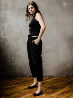Mary Easy Pant -The Mist Sale Store MaryEasyPant Black ABLE 1