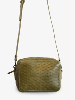 Medium Perforated Zipper Crossbody 15 Medium Perforated Zipper Crossbody -The Mist Sale Store MediumZipperCrossbody PerforatedMoss Able