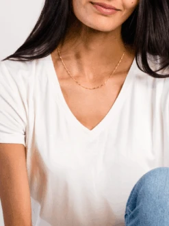 Meghan Drapey V-Neck Tee Bundle -The Mist Sale Store MeghanDrapeyVNeckTee Almond ABLE 13 1
