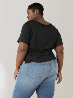 Meghan Drapey V-Neck Tee Bundle -The Mist Sale Store MeghanDrapeyVNeckTee Black ABLE 11 1