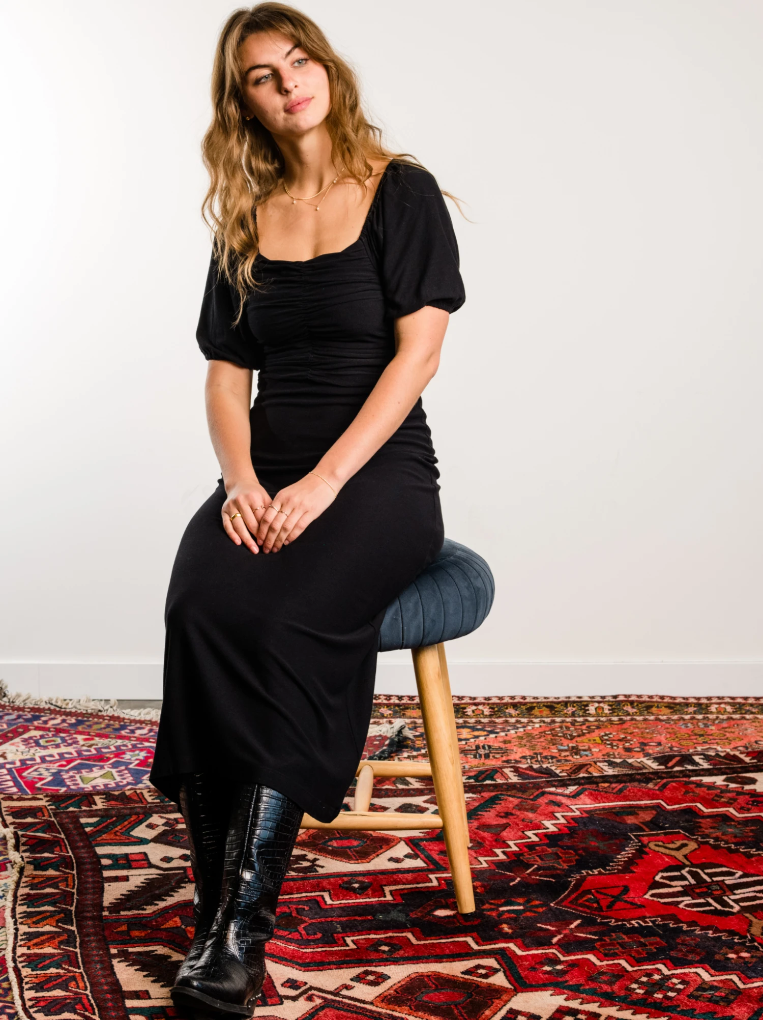 Millie Puff Sleeve Midi Dress 10 Millie Puff Sleeve Midi Dress - Image 10