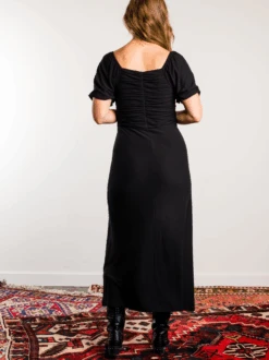 Millie Puff Sleeve Midi Dress 22 Millie Puff Sleeve Midi Dress -The Mist Sale Store MillieDress Black ABLE 7