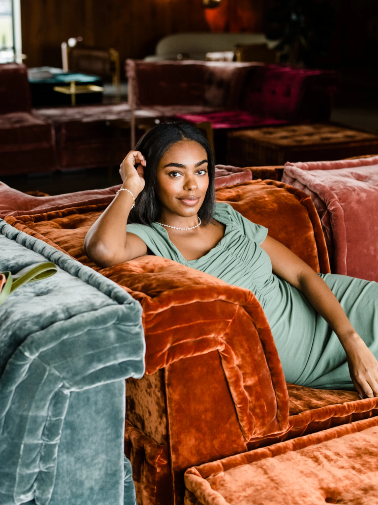 Millie Puff Sleeve Midi Dress 3 Millie Puff Sleeve Midi Dress - Image 3