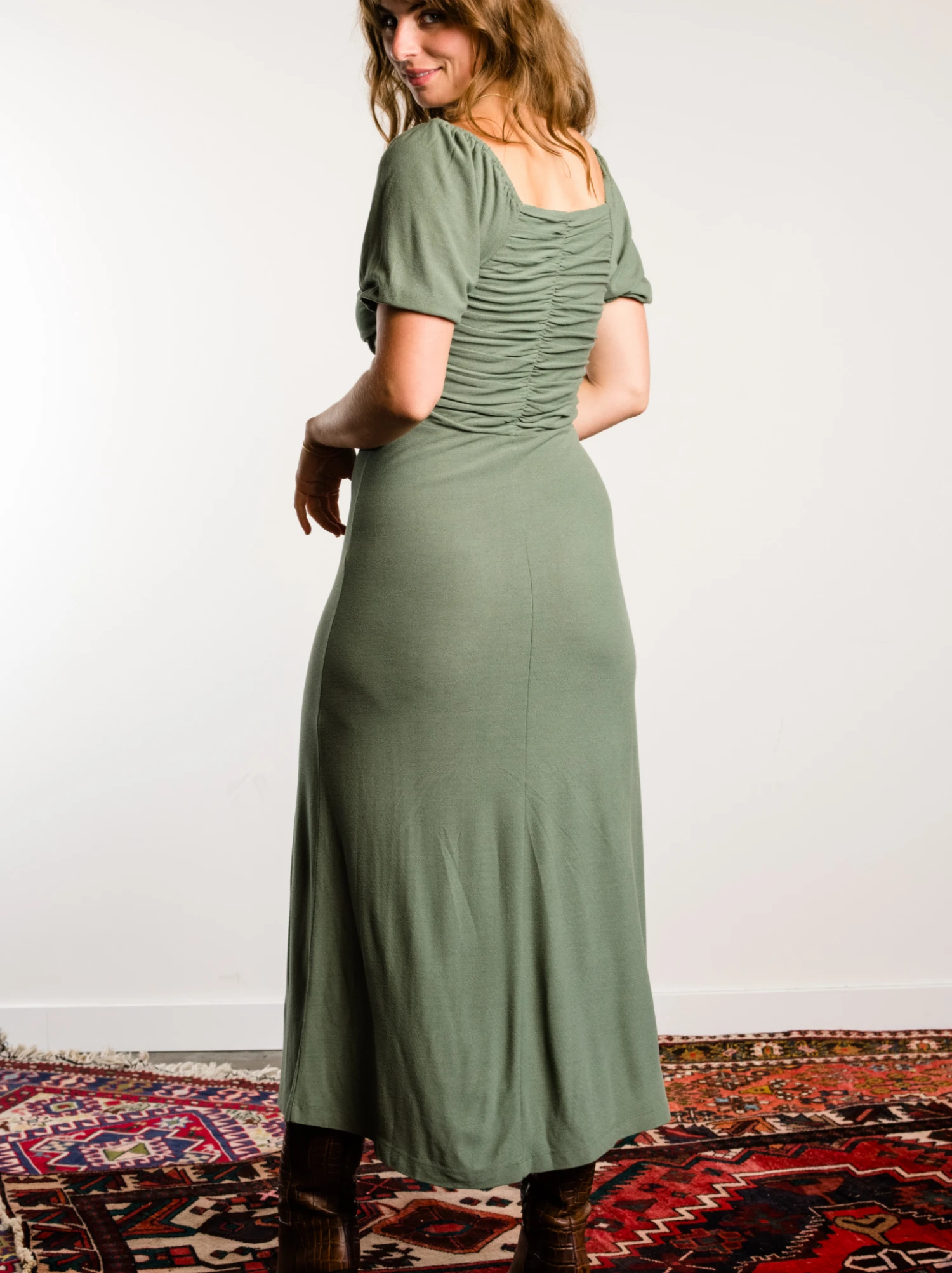 Millie Puff Sleeve Midi Dress 5 Millie Puff Sleeve Midi Dress - Image 5