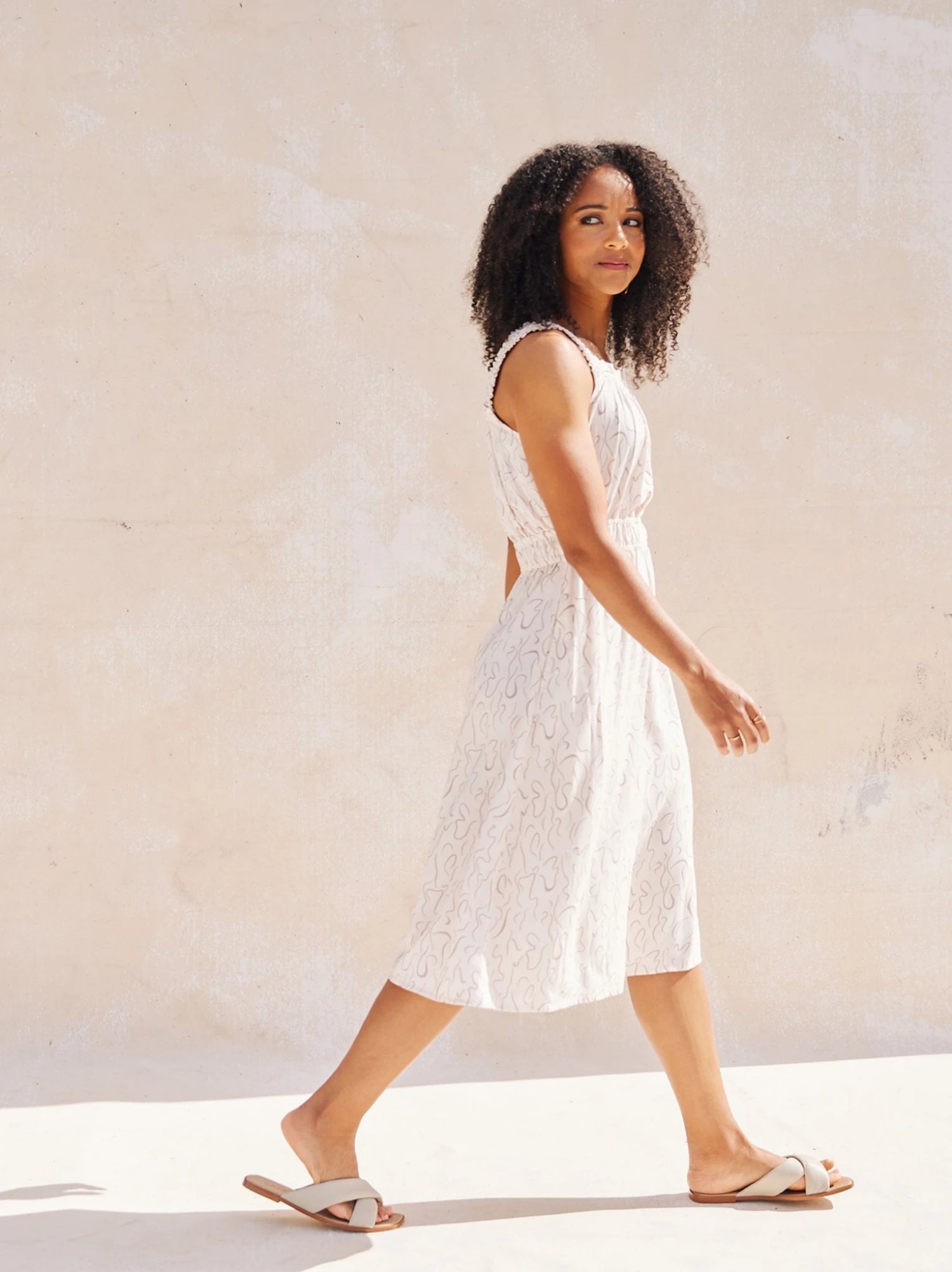 Molly Smocked Ruffle Midi Dress 6 Molly Smocked Ruffle Midi Dress - Image 6