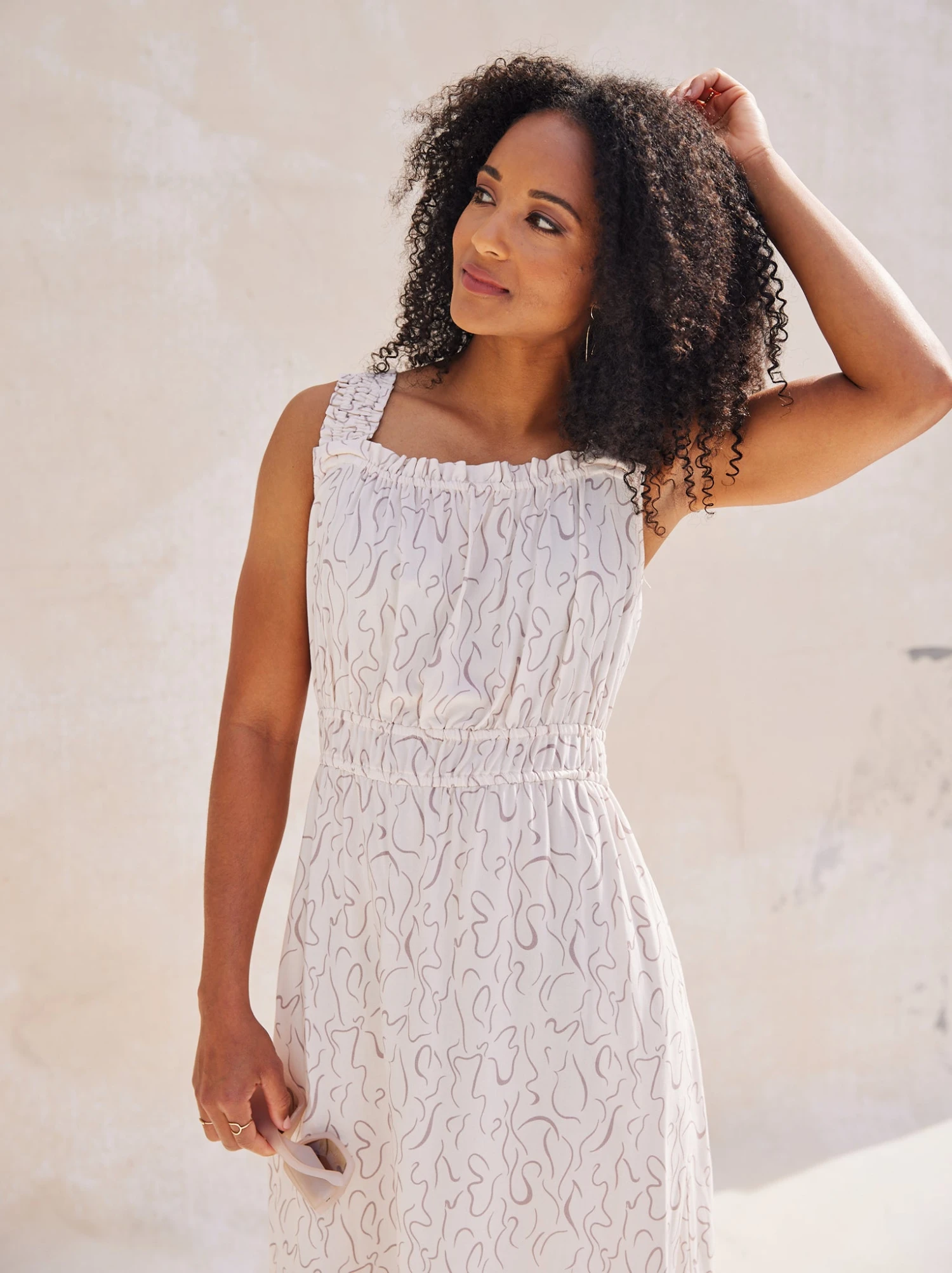 Molly Smocked Ruffle Midi Dress 7 Molly Smocked Ruffle Midi Dress - Image 7