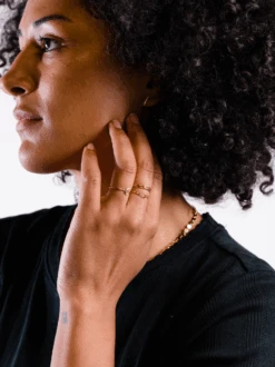 Moon Stacking Ring -The Mist Sale Store MoonStackingRing Gold ABLE 2