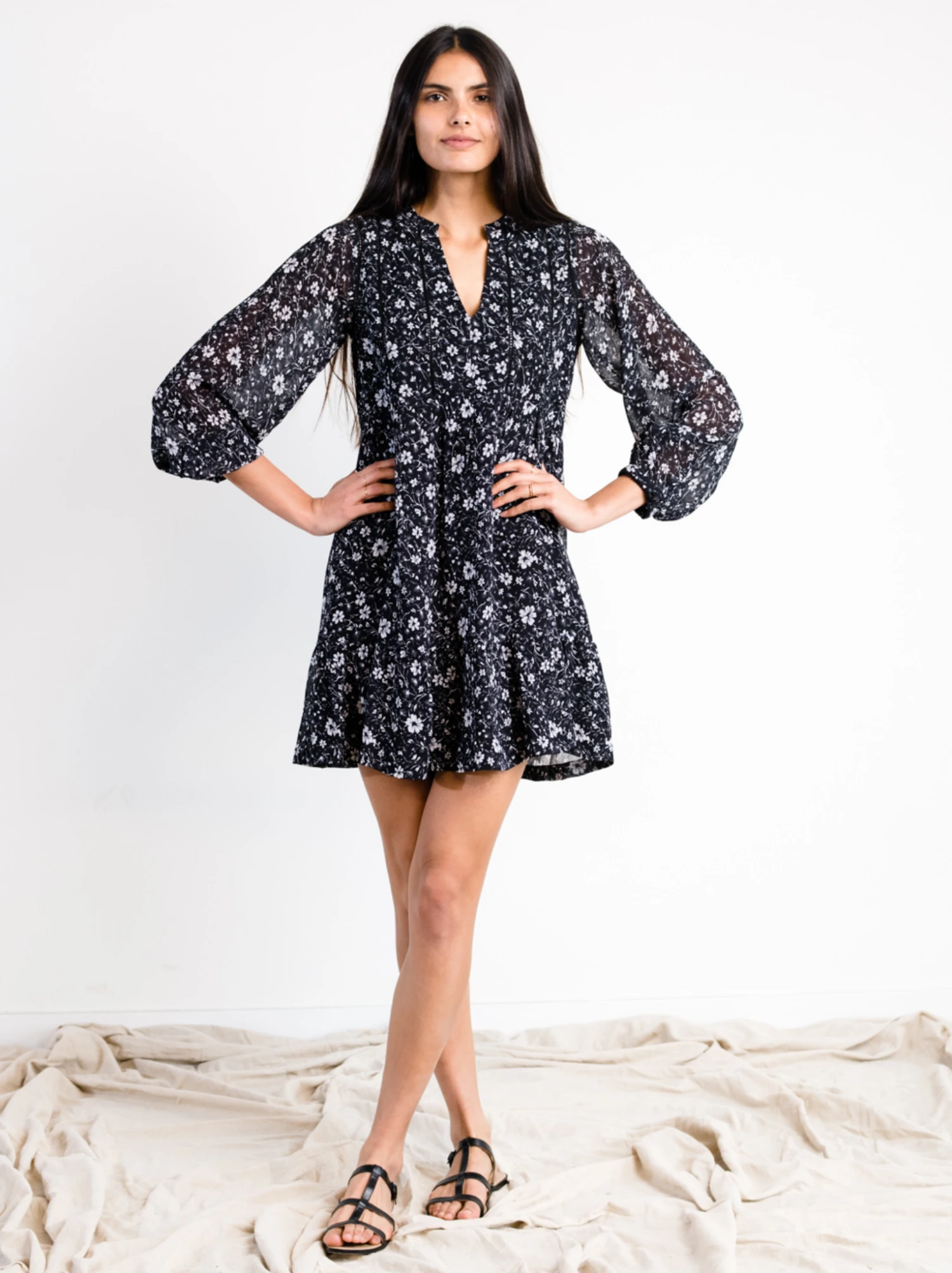 Naomi Flowy Mini Dress 2 Naomi Flowy Mini Dress - Image 2