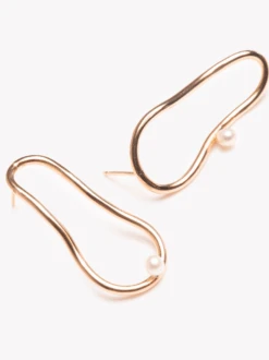 Pearl Orbit Earrings -The Mist Sale Store PearlOrbitEarrings Gold ABLE 3