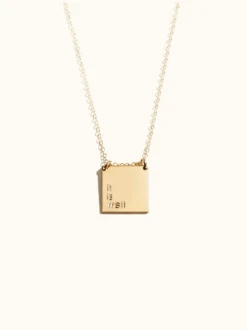 Phrase Necklace 7 Phrase Necklace -The Mist Sale Store PhraseNecklace Gold ABLE