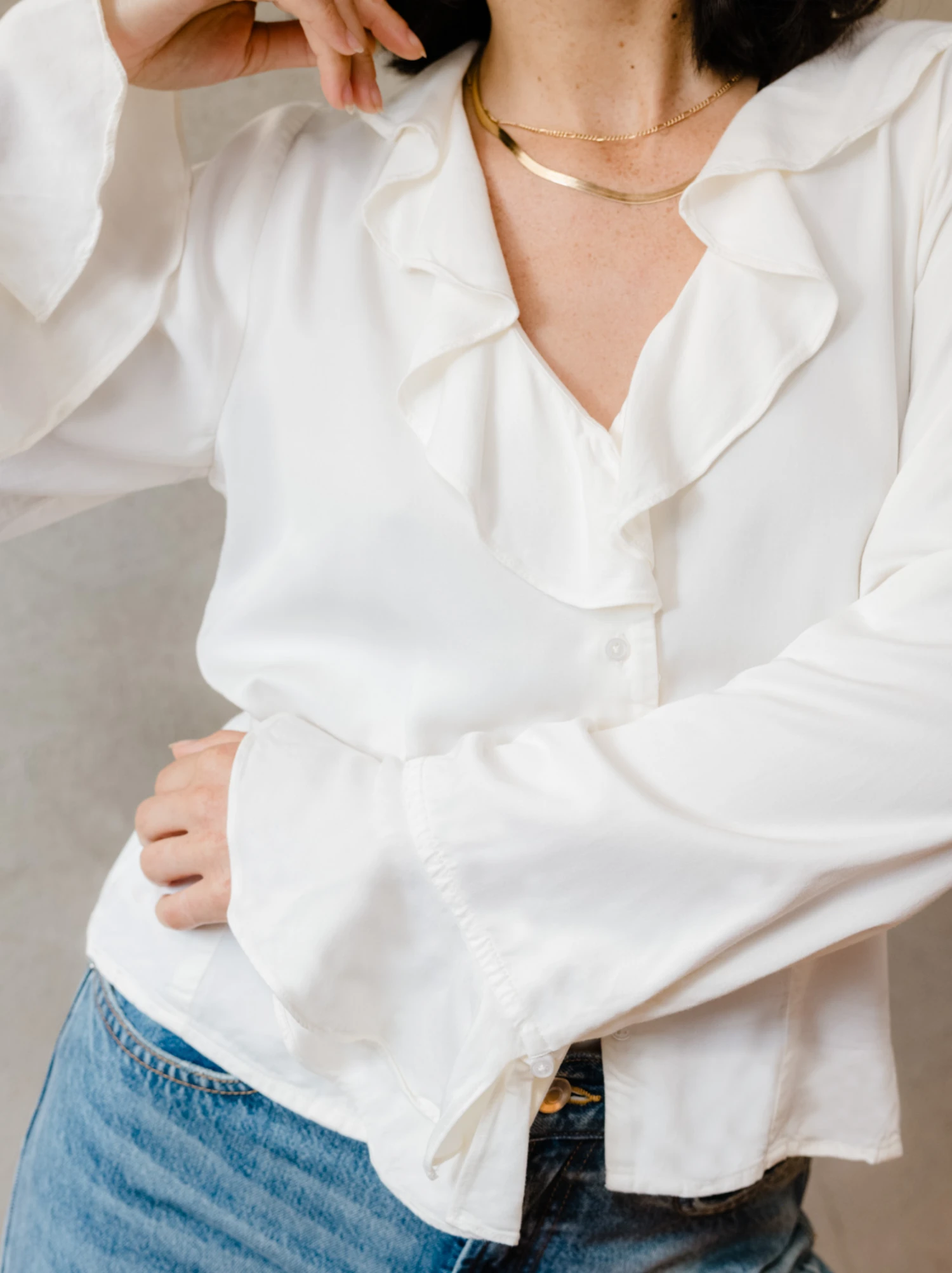 Quincy Ruffle Blouse 2 Quincy Ruffle Blouse - Image 2