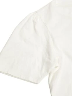 Renuka Puff Sleeve Tee -The Mist Sale Store S20 Renuka Puff Sleeve Tee White Fabric