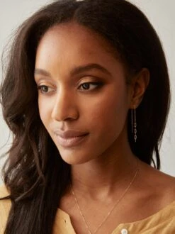 Essential Chain Threader Earrings -The Mist Sale Store SU20 Essential Threaders2