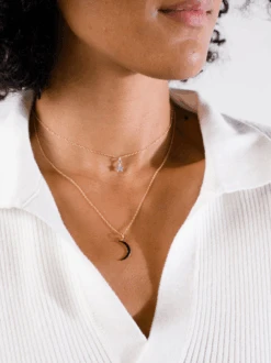 Starry Night Layered Necklace -The Mist Sale Store StarryNightNecklace GoldSilver ABLE 1