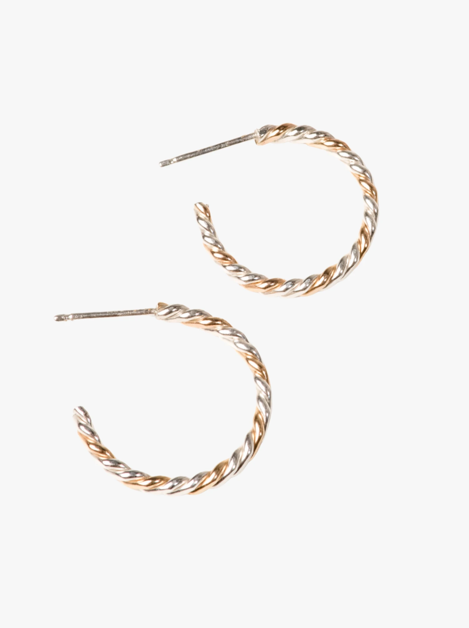 Two-Tone Twist Hoops 4 Two-Tone Twist Hoops - Image 4