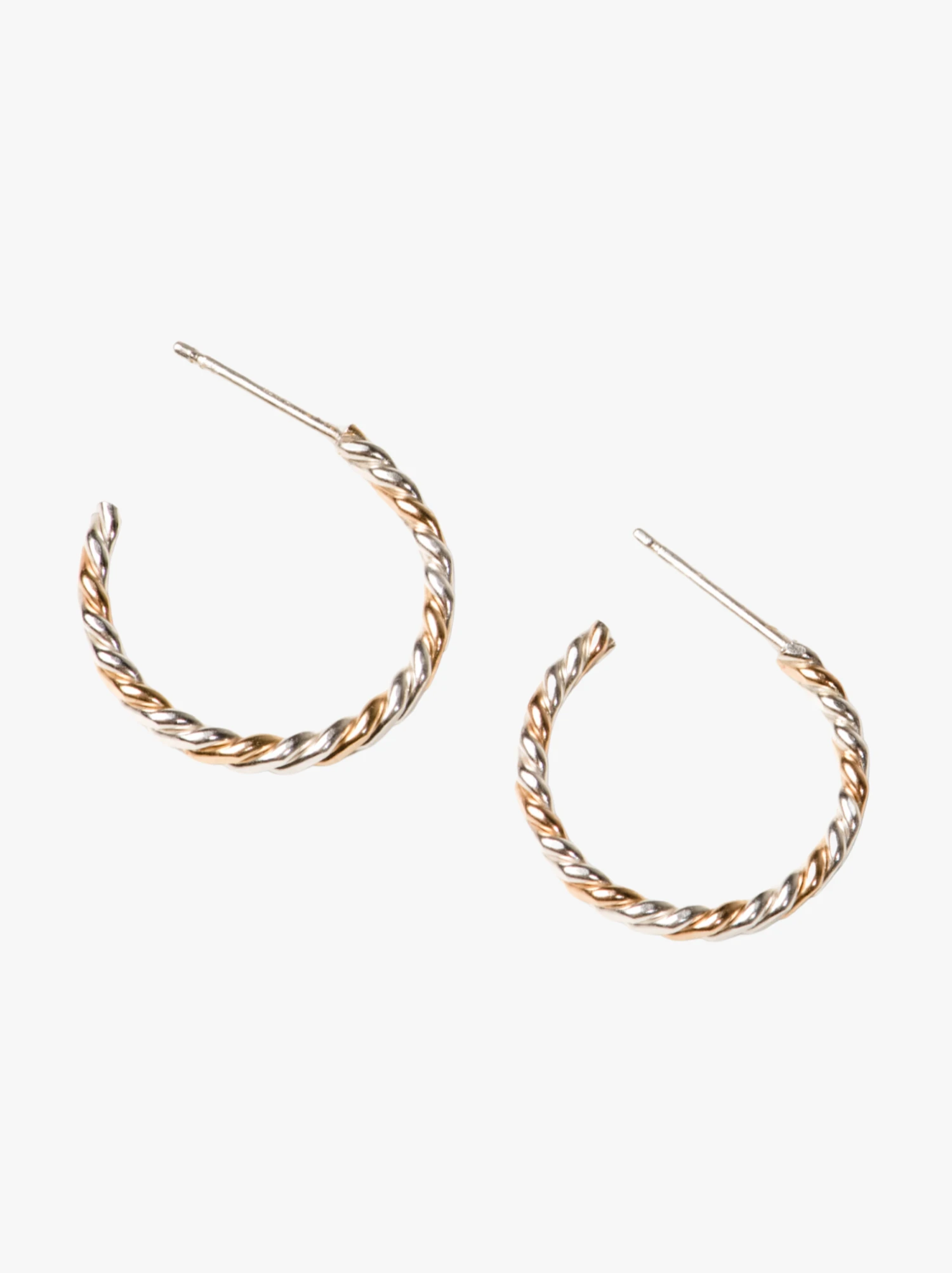Two-Tone Twist Hoops 1 Two-Tone Twist Hoops