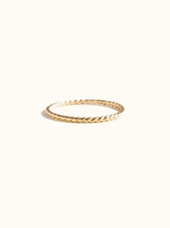 Twisted Stacking Ring -The Mist Sale Store TwistedStackingRing Gold ABLE