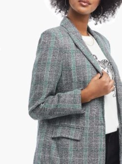 Vaudie Structured Blazer -The Mist Sale Store VAUDIE STRUCTURED BLAZER SIDE Sized