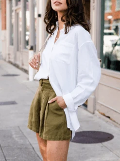 The Mist Sale Store -The Mist Sale Store WandaShort Olive ABLE 2