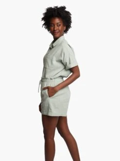 Jordan Easy Short -The Mist Sale Store jordan button down shirt easy short set sage able side 1