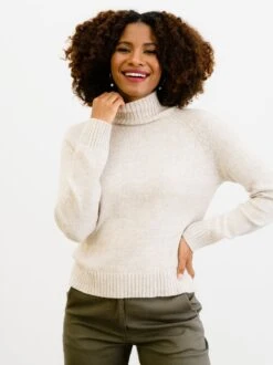 Michelle Mockneck Sweater -The Mist Sale Store michelle lifestyle 2