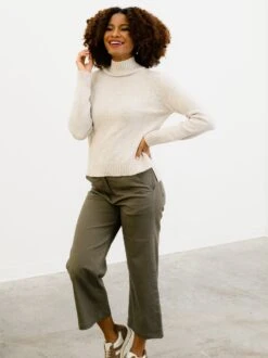 Michelle Mockneck Sweater -The Mist Sale Store michelle lifestyle 3