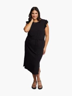 Toni Ruffle Column Dress -The Mist Sale Store toni ruffle dress black able 3